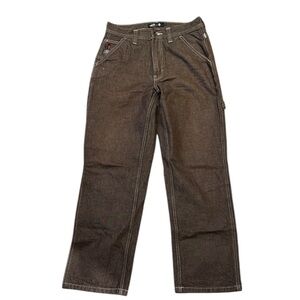 Vans Men's Relaxed Fit Brown Jeans